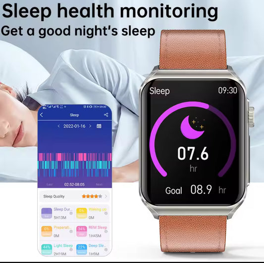Smartwatch heart rate, Body temperature, Blood oxygen, Blood pressure monitoring, Step smart bracelet, Laser sports watch