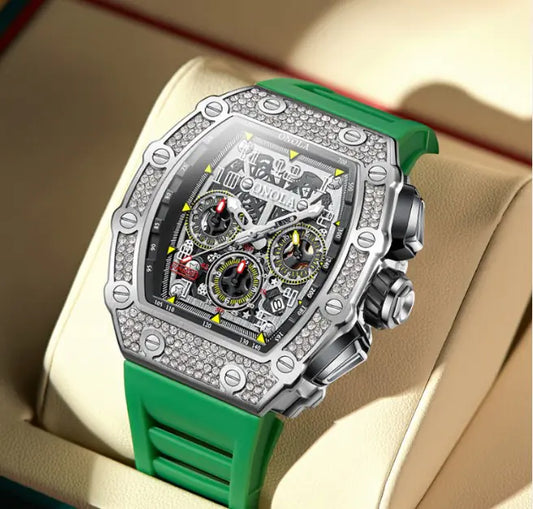 New 2025 Diamond Watch Men Brand ONOLA Luxury Automatic Mechanic Fashion Watches For Man