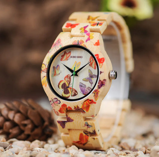 Bamboo Elegance Quartz Watch
